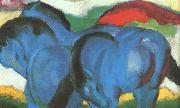 Franz Marc The Little Blue Horses painting